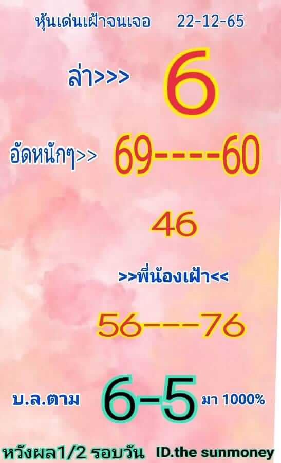 หวยหุ้น 22/12/65 ชุดที่ 10