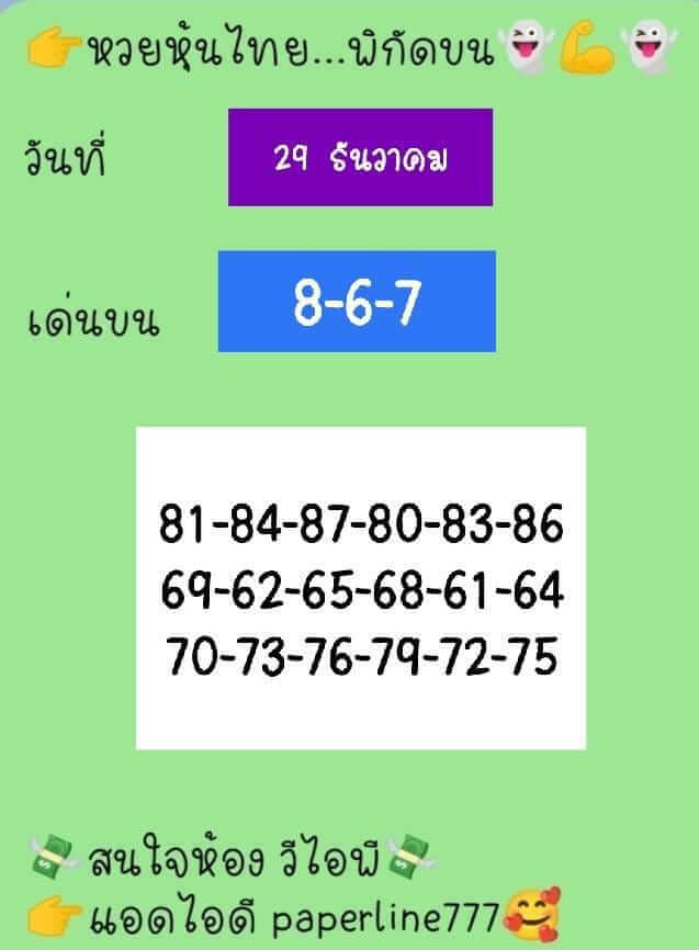 หวยหุ้น 29/12/65 ชุดที่ 7