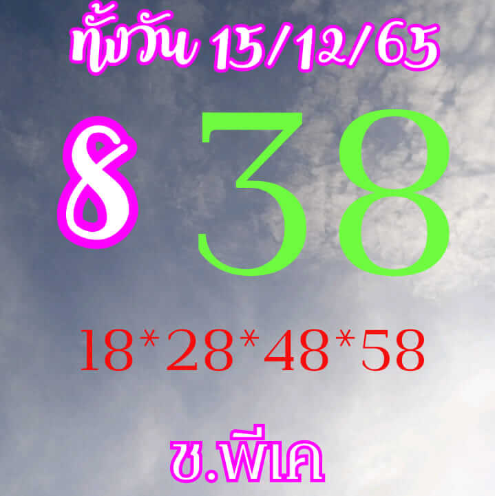 หวยหุ้น 15/12/65 ชุดที่ 3