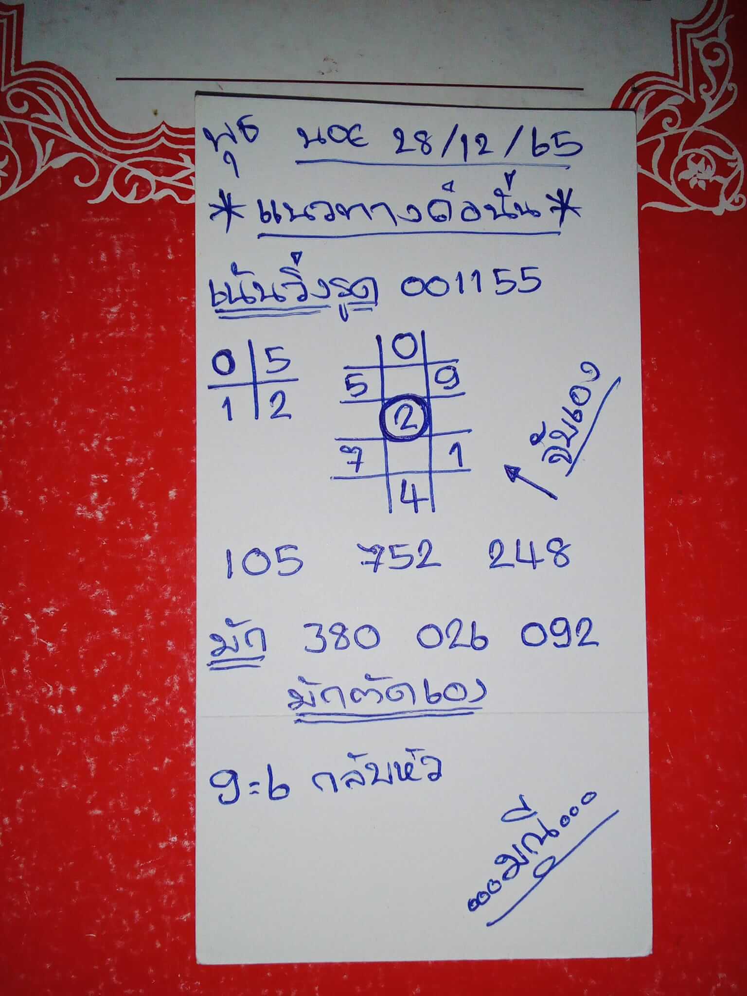 หวยฮานอย 28/12/65 ชุดที่ 10