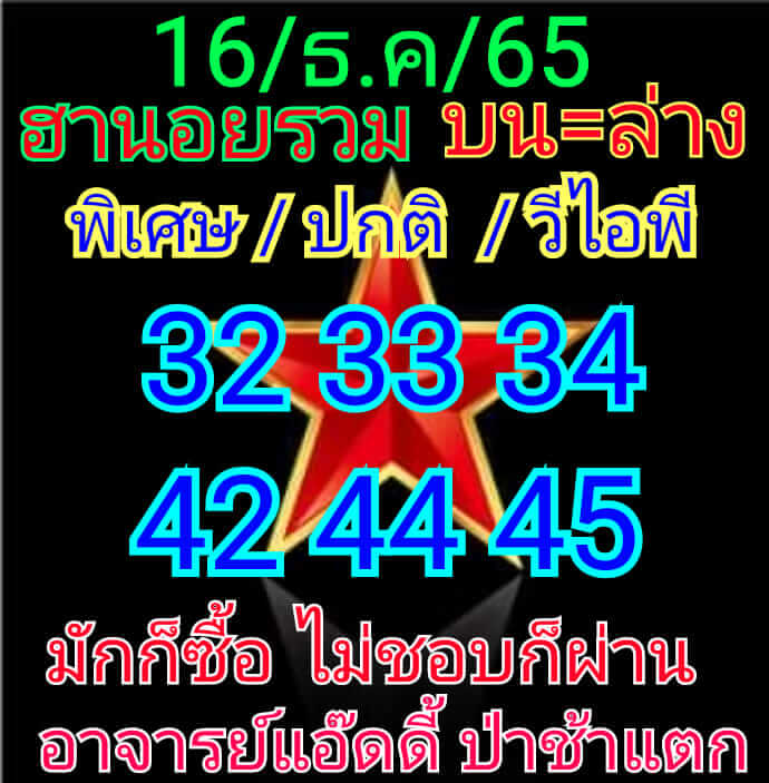 หวยฮานอย 16/12/65 ชุดที่ 7