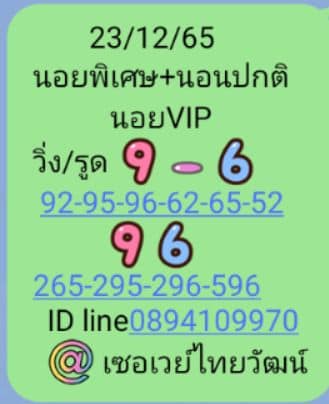 หวยฮานอย 23/12/65 ชุดที่ 6