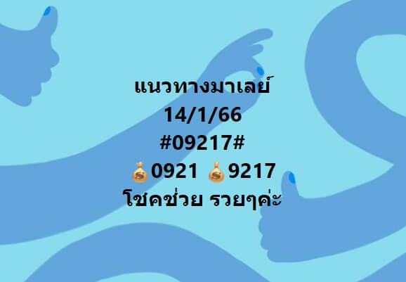 หวยมาเลย์ 14/1/66 ชุดที่ 6