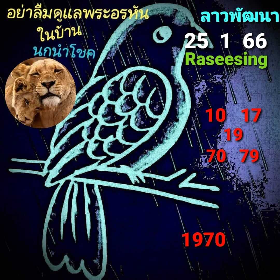 หวยลาว 25/1/66 ชุดที่ 5