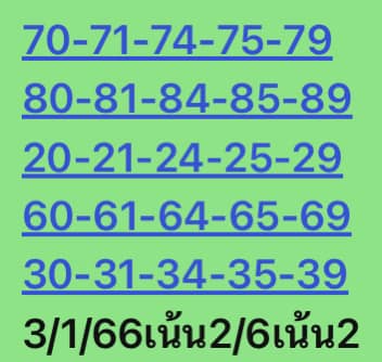 หวยหุ้น 3/1/66 ชุดที่ 7