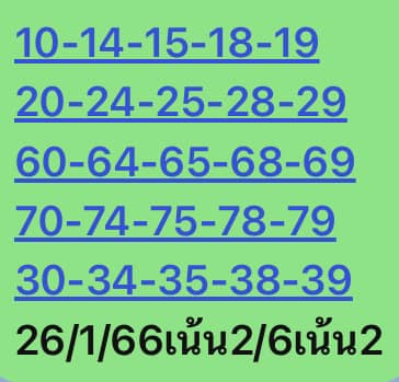 หวยหุ้น 26/1/66 ชุดที่ 6