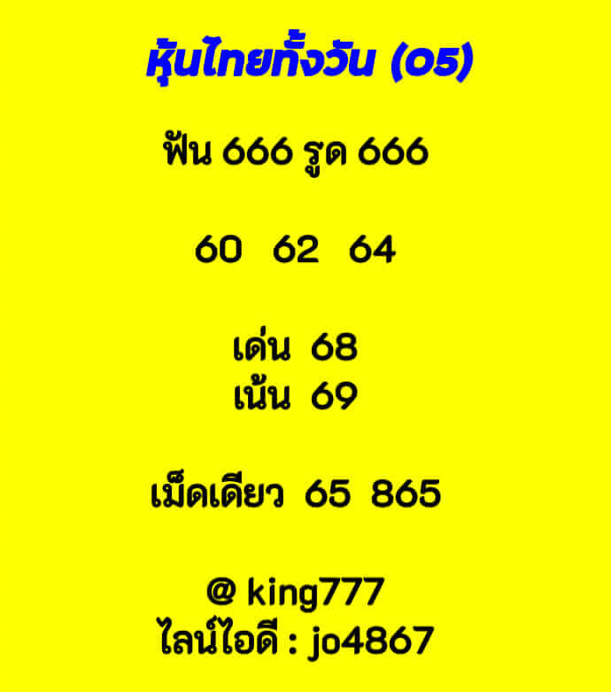 หวยหุ้น 5/1/66 ชุดที่ 4