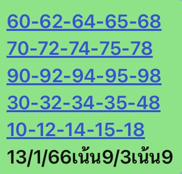 หวยหุ้น 13/1/66 ชุดที่ 6