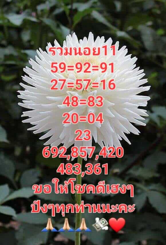 หวยฮานอย 11/1/66 ชุดที่ 1