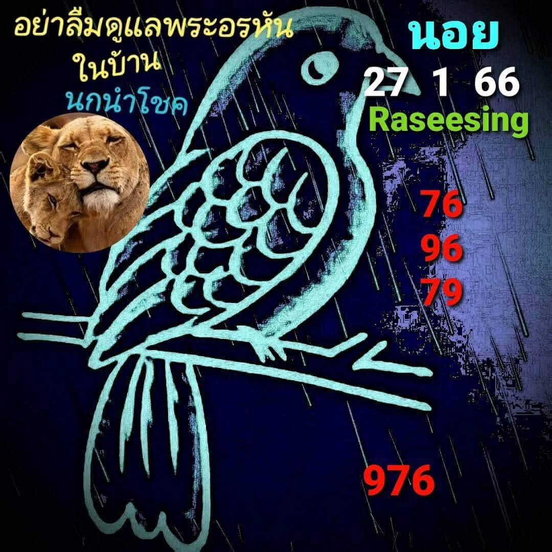 หวยฮานอย 27/1/66 ชุดที่ 6