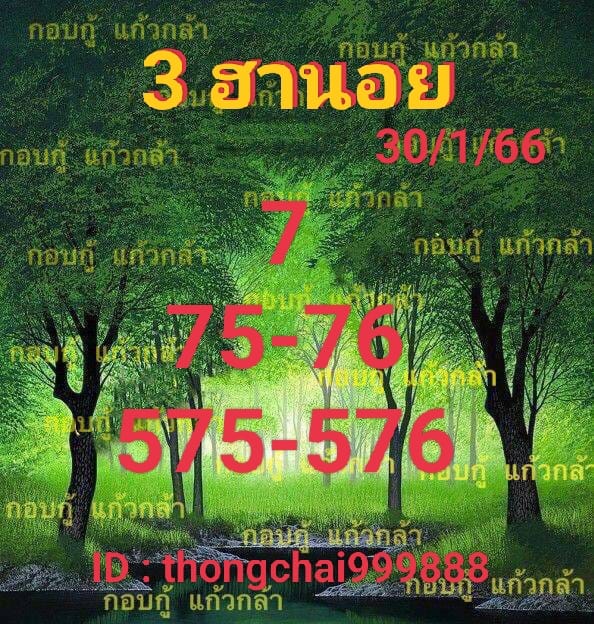 หวยฮานอย 30/1/66 ชุดที่ 6