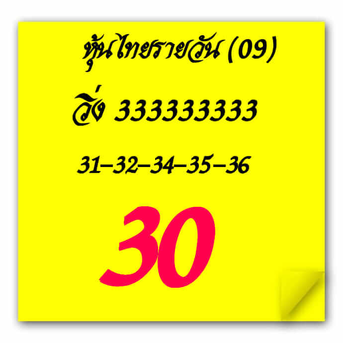 หวยหุ้น 9/2/66 ชุดที่ 1