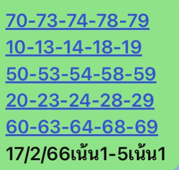 หวยหุ้น 17/2/66 ชุดที่ 10