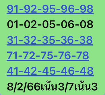 หวยหุ้น 8/2/66 ชุดที่ 9