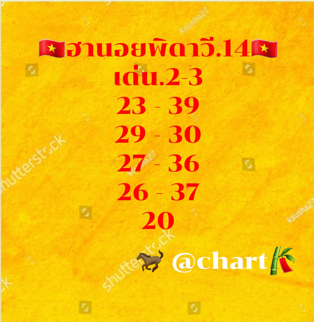 หวยฮานอย 14/2/66 ชุดที่ 1