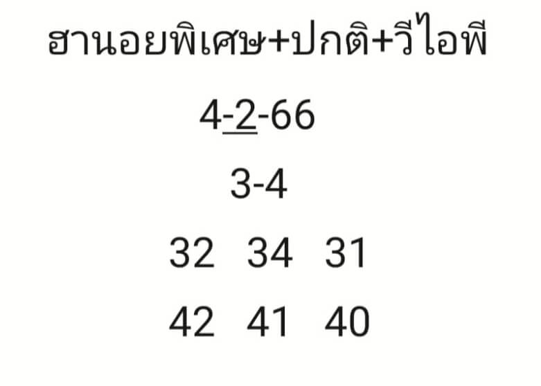 หวยฮานอย 4/2/66 ชุดที่ 10