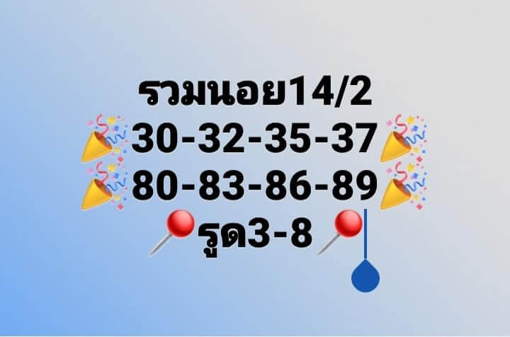 หวยฮานอย 14/2/66 ชุดที่ 6