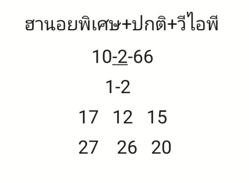 หวยฮานอย 10/2/66 ชุดที่ 9