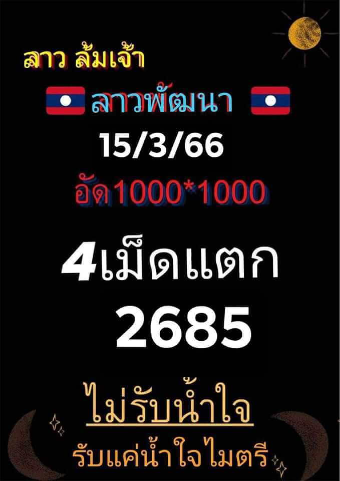 หวยลาว 15/3/66 ชุดที่ 8