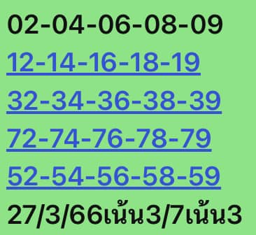 หวยหุ้น 27/3/66 ชุดที่ 1