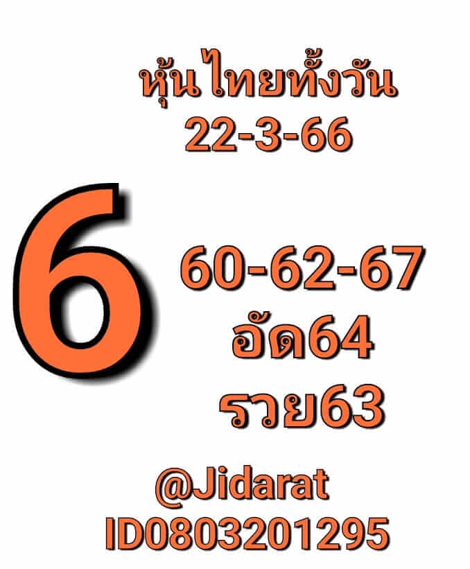 หวยหุ้น 22/3/66 ชุดที่ 4