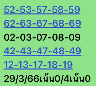 หวยหุ้น 29/3/66 ชุดที่ 5