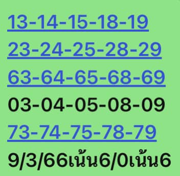 หวยหุ้น 9/3/66 ชุดที่ 7