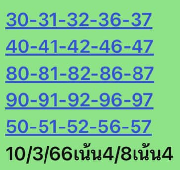 หวยหุ้น 10/3/66 ชุดที่ 7