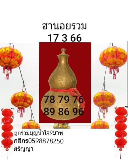 หวยฮานอย 17/3/66 ชุดที่ 7