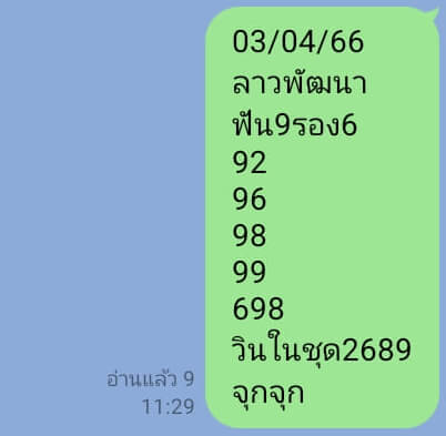 หวยลาว 3/4/66 ชุดที่ 10