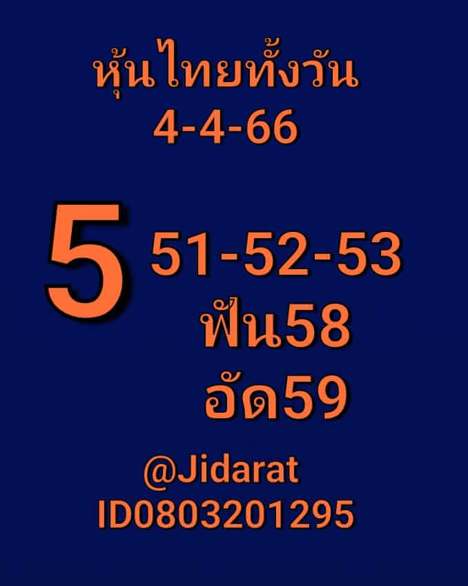 หวยหุ้น 4/4/66 ชุดที่ 2