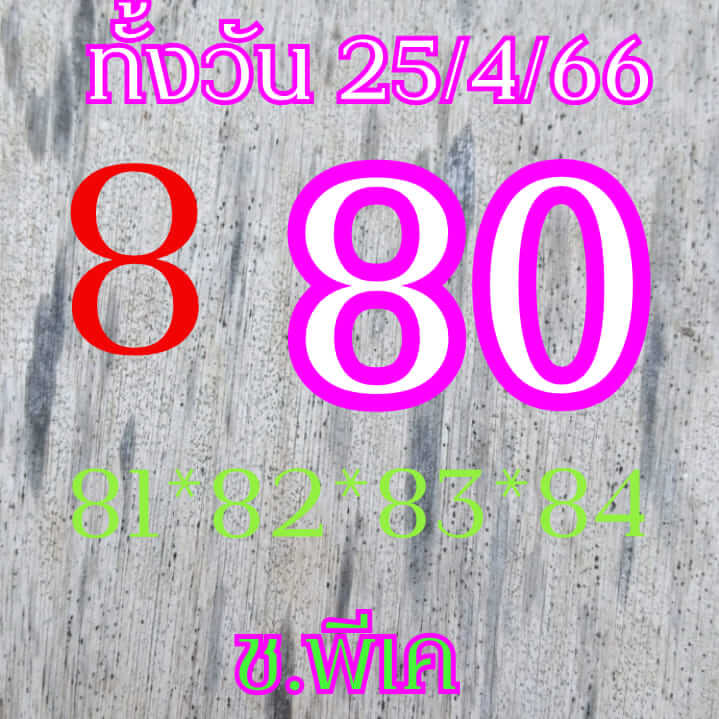 หวยหุ้น 25/4/66 ชุดที่ 3