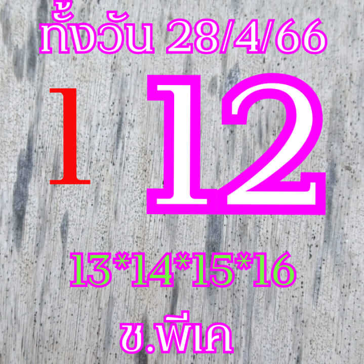 หวยหุ้น 28/4/66 ชุดที่ 3