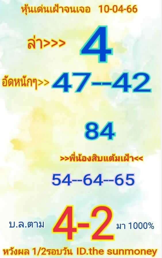 หวยหุ้น 10/4/66 ชุดที่ 6