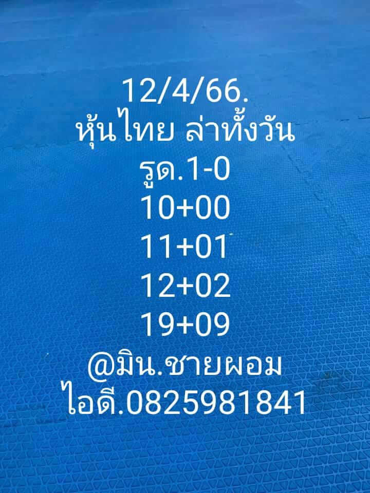 หวยหุ้น 12/4/66 ชุดที่ 8