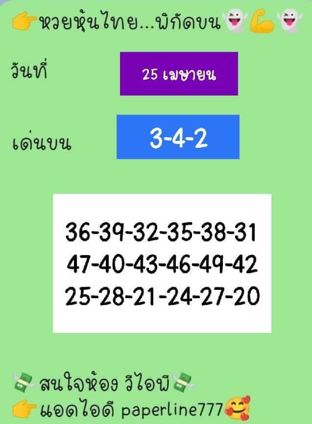 หวยหุ้น 25/4/66 ชุดที่ 9