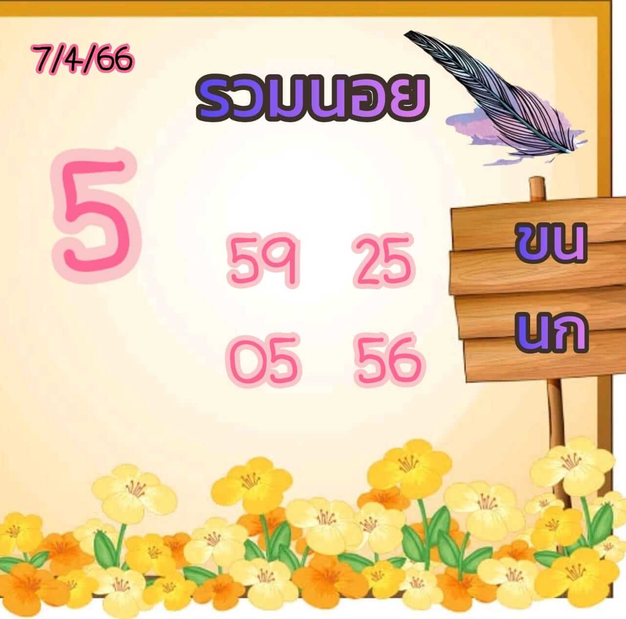 หวยฮานอย 7/4/66 ชุดที่ 7