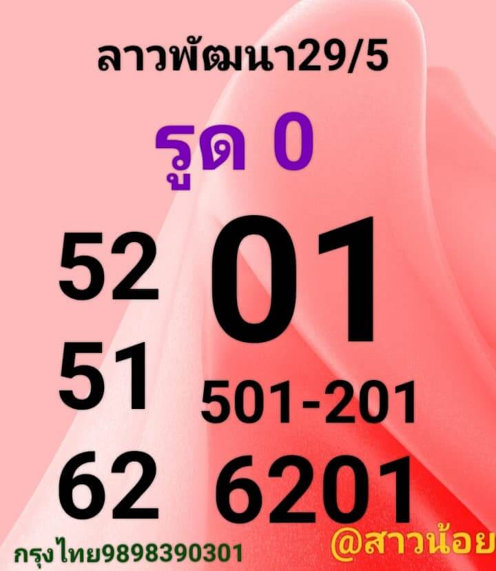 หวยลาว 29/5/66 ชุดที่ 10