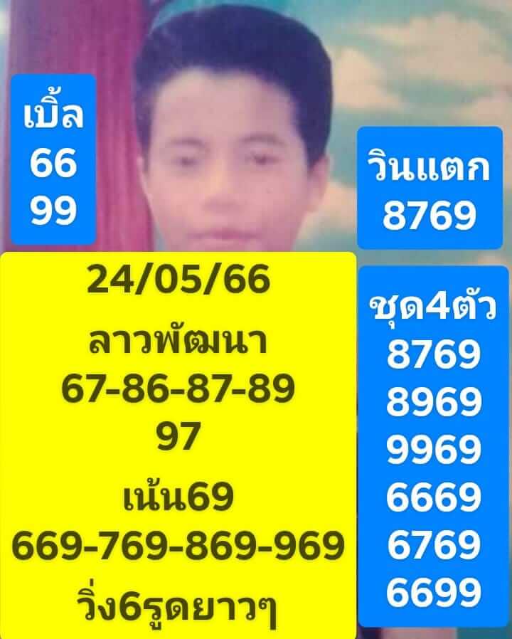 หวยลาว 24/5/66 ชุดที่ 3