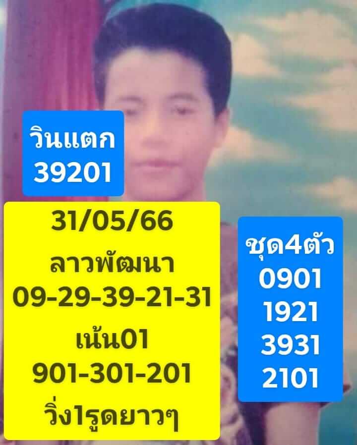 หวยลาว 31/5/66 ชุดที่ 9