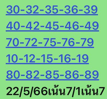 หวยหุ้น 22/5/66 ชุดที่ 1