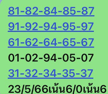 หวยหุ้น 23/5/66 ชุดที่ 1