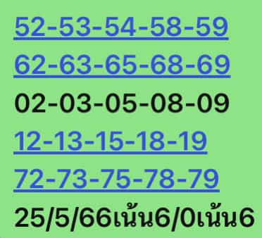 หวยหุ้น 25/5/66 ชุดที่ 1