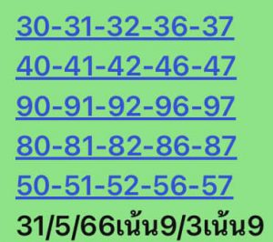 หวยหุ้น 31/5/66 ชุดที่ 1