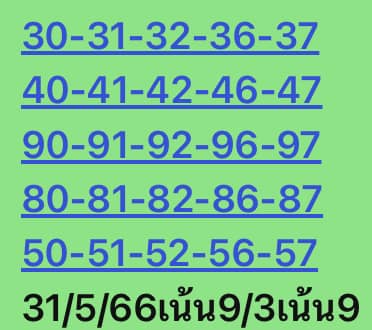 หวยหุ้น 31/5/66 ชุดที่ 1