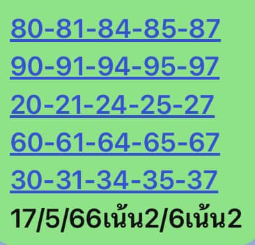 หวยหุ้น 17/5/66 ชุดที่ 1