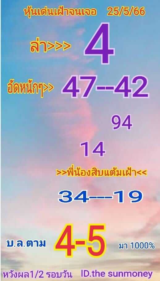 หวยหุ้น 25/5/66 ชุดที่ 10