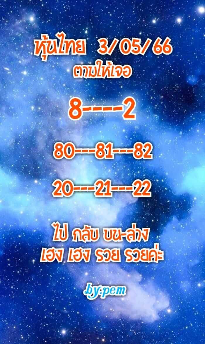 หวยหุ้น 3/5/66 ชุดที่ 2