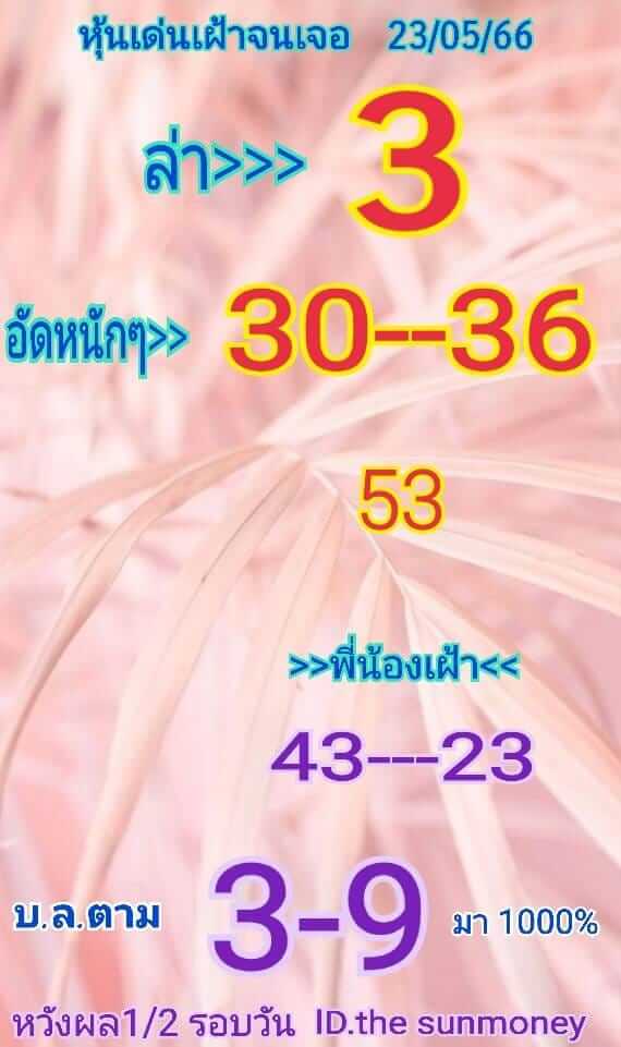 หวยหุ้น 23/5/66 ชุดที่ 2