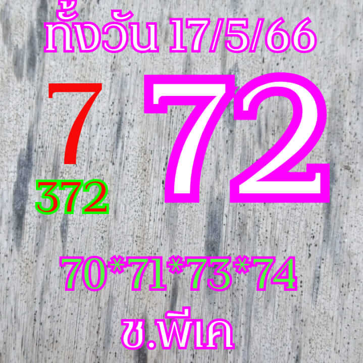 หวยหุ้น 17/5/66 ชุดที่ 2